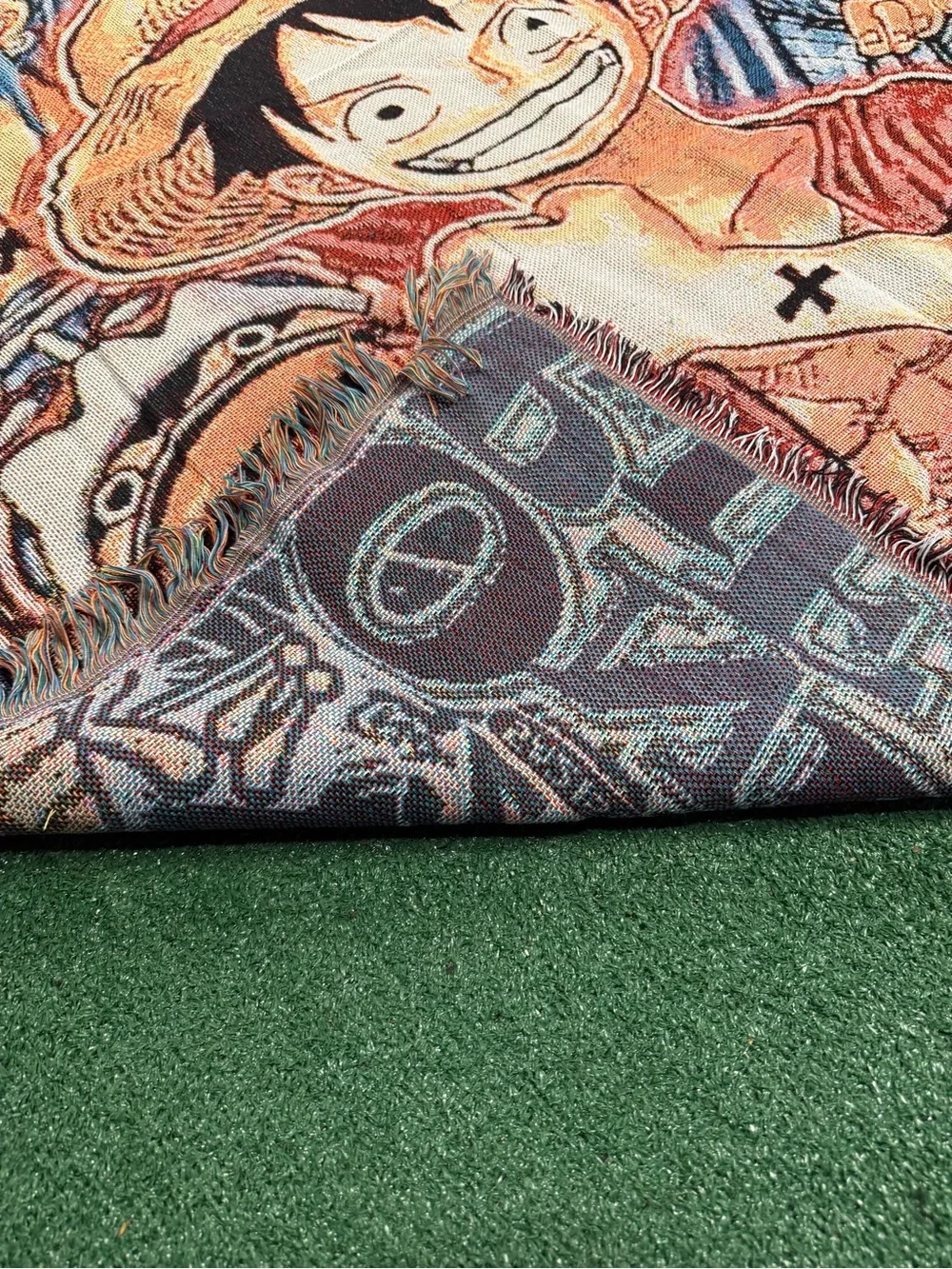 One Piece Luffy Alabasta Woven Tapestry Blanket
